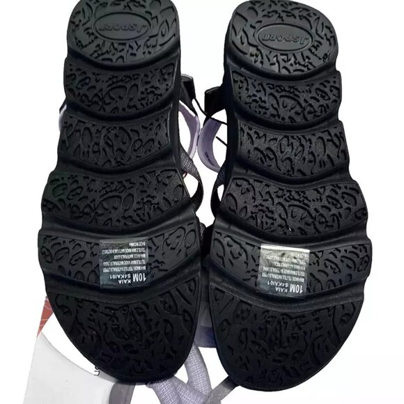 Women's Sandals Size 10 Gray and Pink JSport KAIA Adjustable Strap Shoe Comfy - Picture 7 of 8
